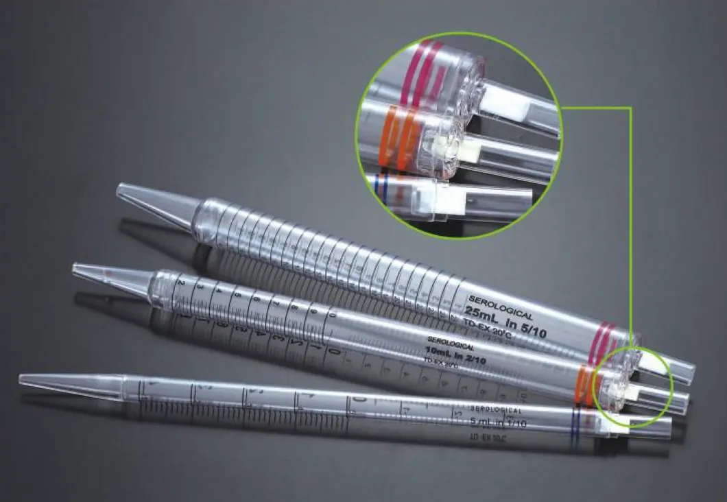 Plastic Sterile Disposable Serological Pipettes