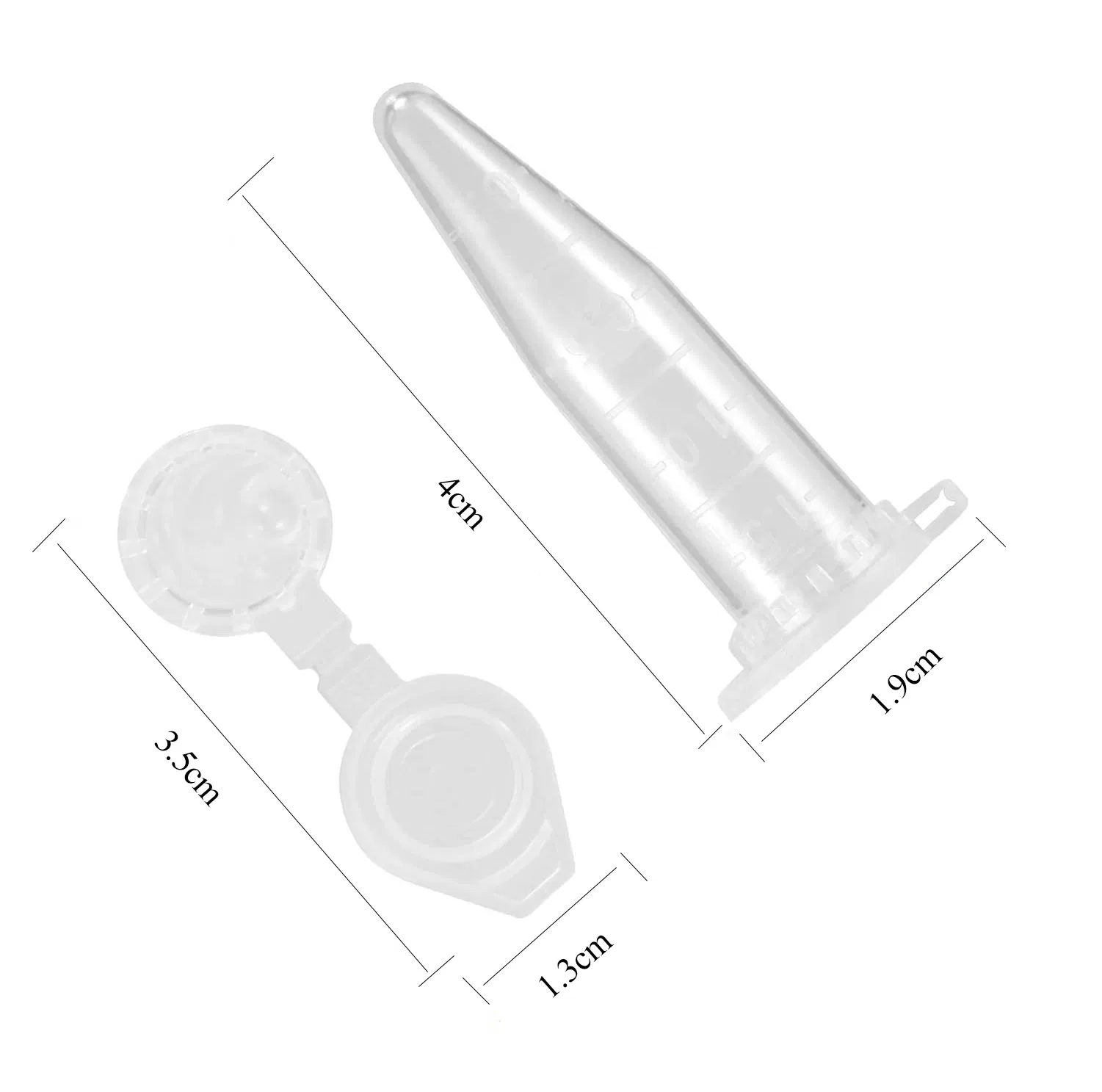 Plastic Sterile Falcon PCR Tube Centrifuge Tubes 1.5ml Microcentrifuge Tube