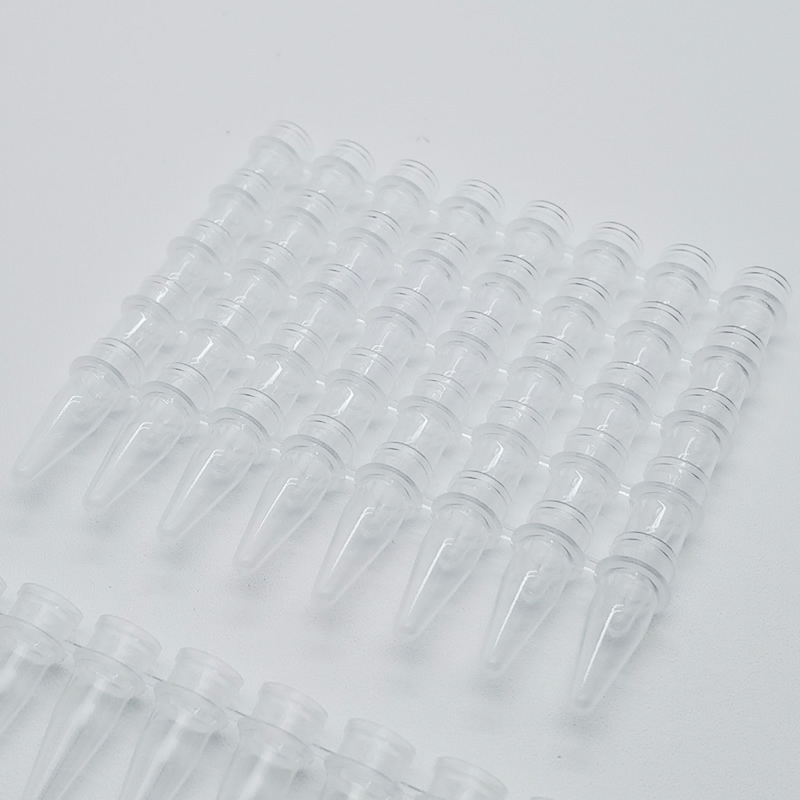 8 Strips PCR Tubes 0.2ml Micro Centrifuge Tube High Quality Extra Thin Wall