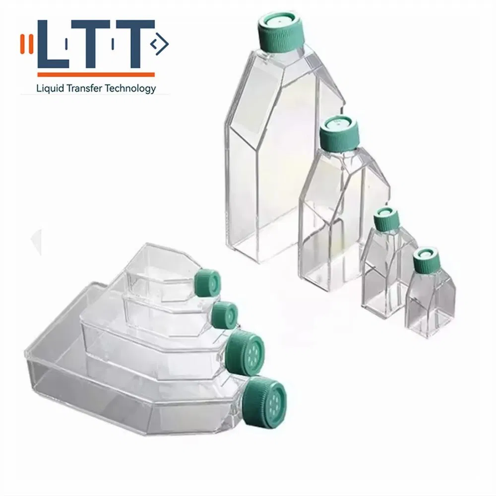 High Quality Tissue Cell Culture Flask Treated Cell Culture Flask with Standard