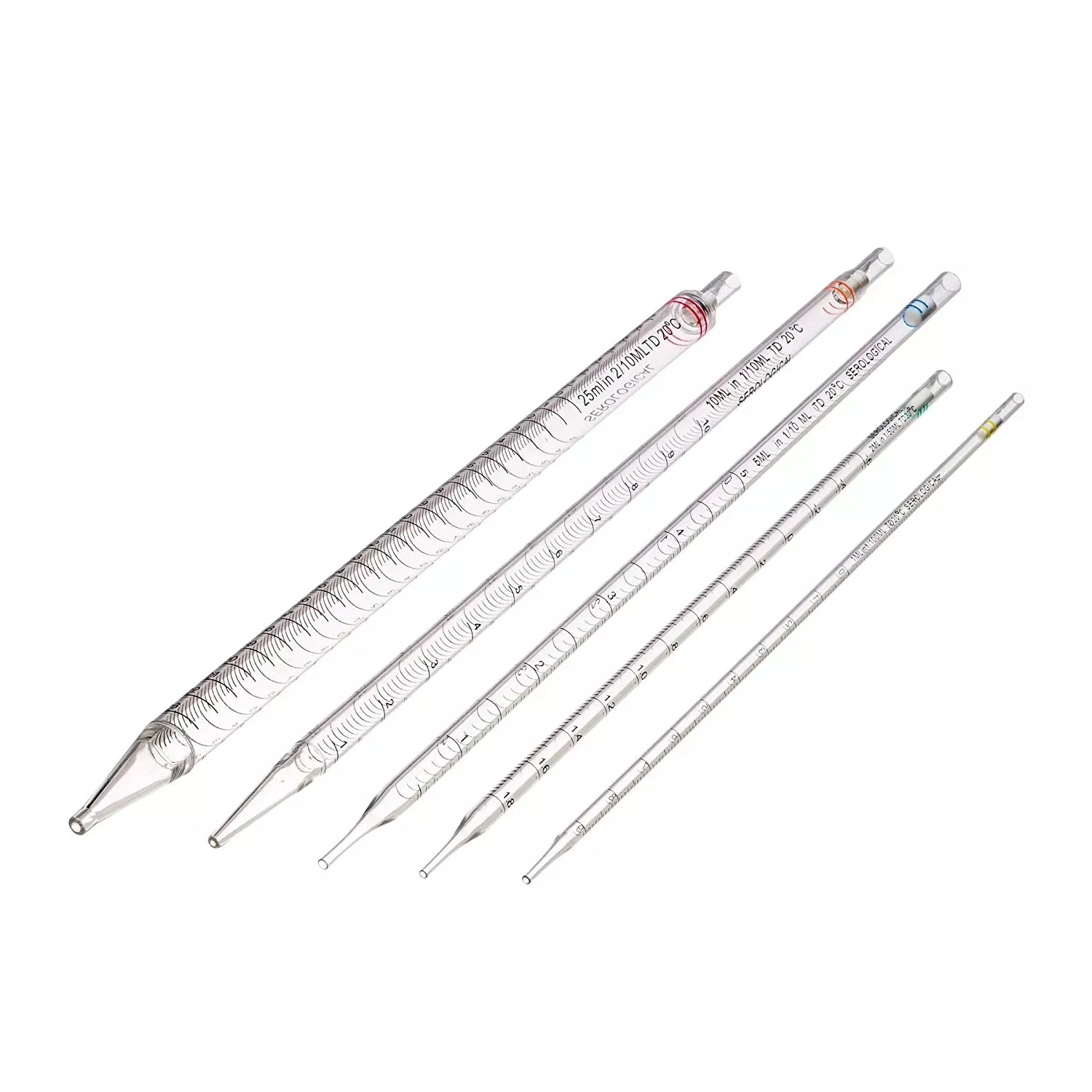 Laboratory Plastic Disposable Sterile Graduated Individually Wrapped 1ml 2ml 5ml 10ml 25ml Serological Pipette