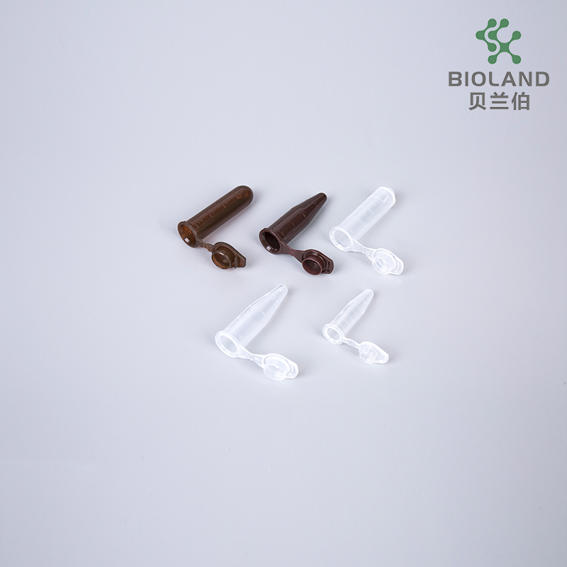 Bioland High Quality Microcentrifuge Tube Low Retention Sterile 1.5ml Natural Amber Laboratory Supplies