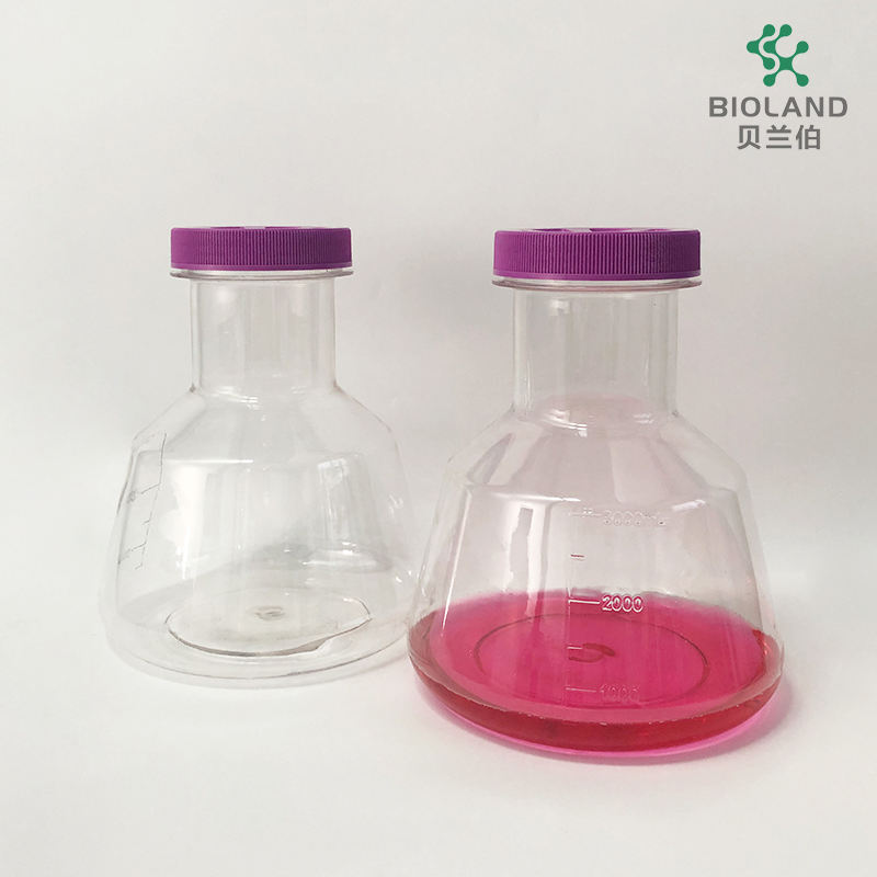5000ml Erlenmeyer Flask Plastic PETG Flask for Shake Flask Suspension Cell Culture