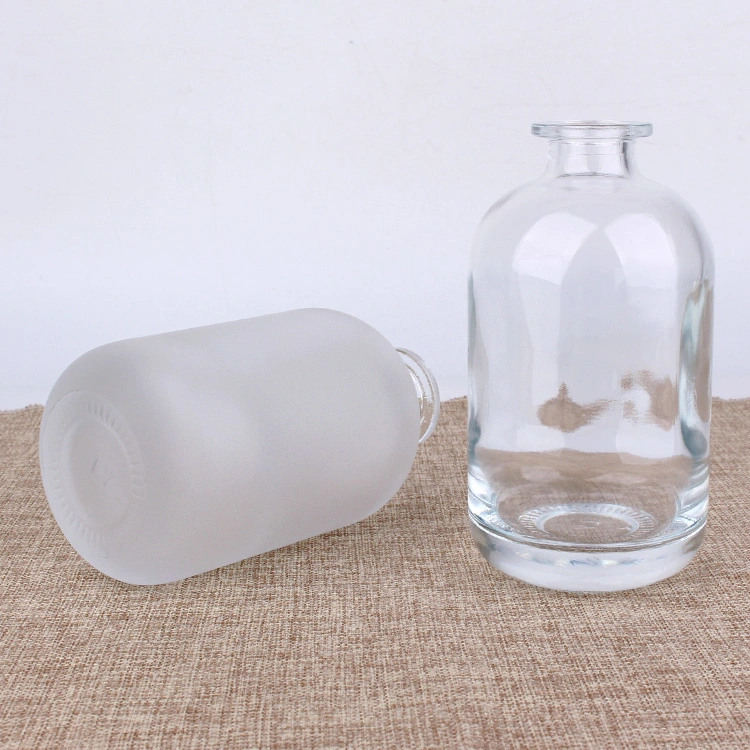 250ml Round Frosted Reagent Glass Bottle with T-Top Synthetic Cork