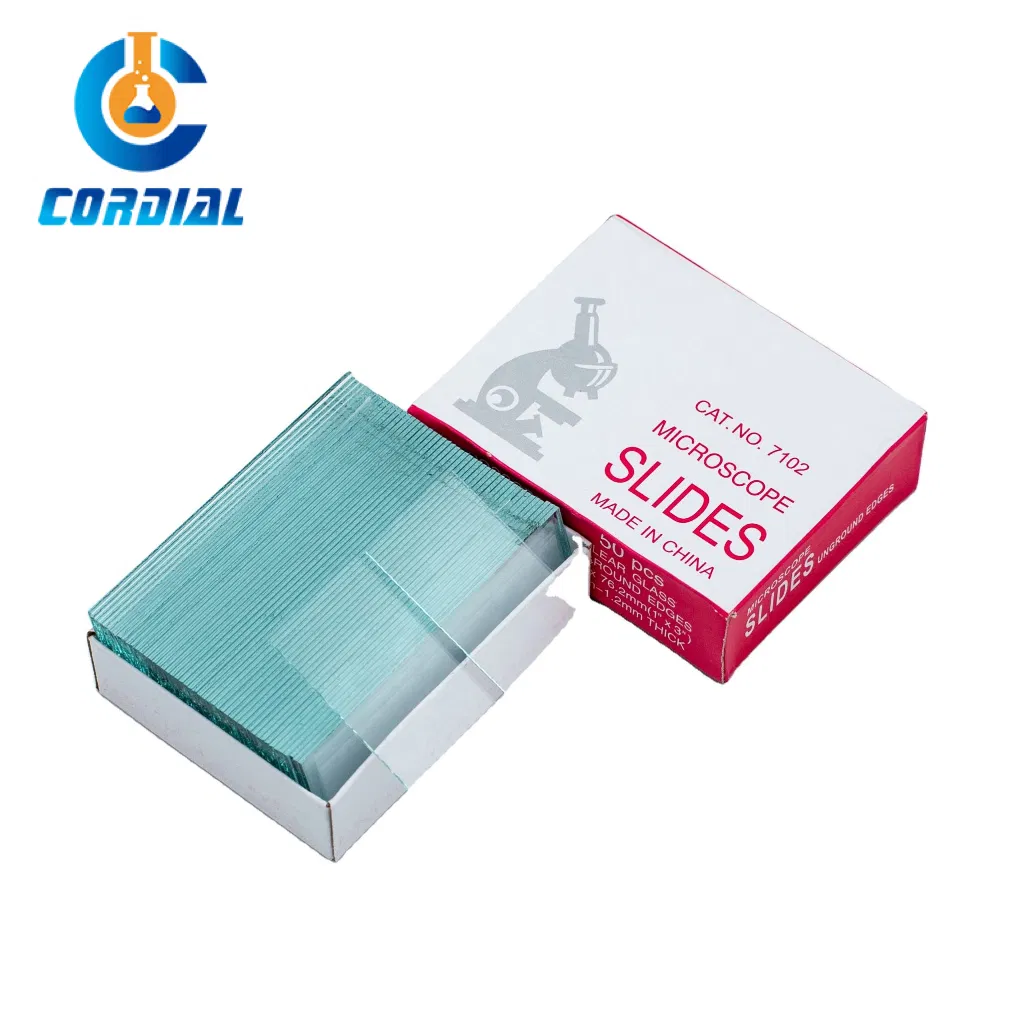 Cordial Lab 7105 Glass Microscope Slide with Frosted One End One Side for Laboratory Test