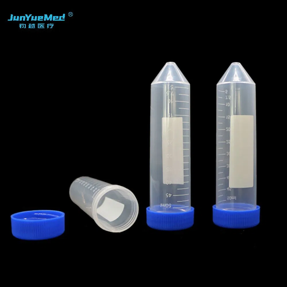 Junyuemed 50ml Blue Cap Orange Cap Centrifuge Tube