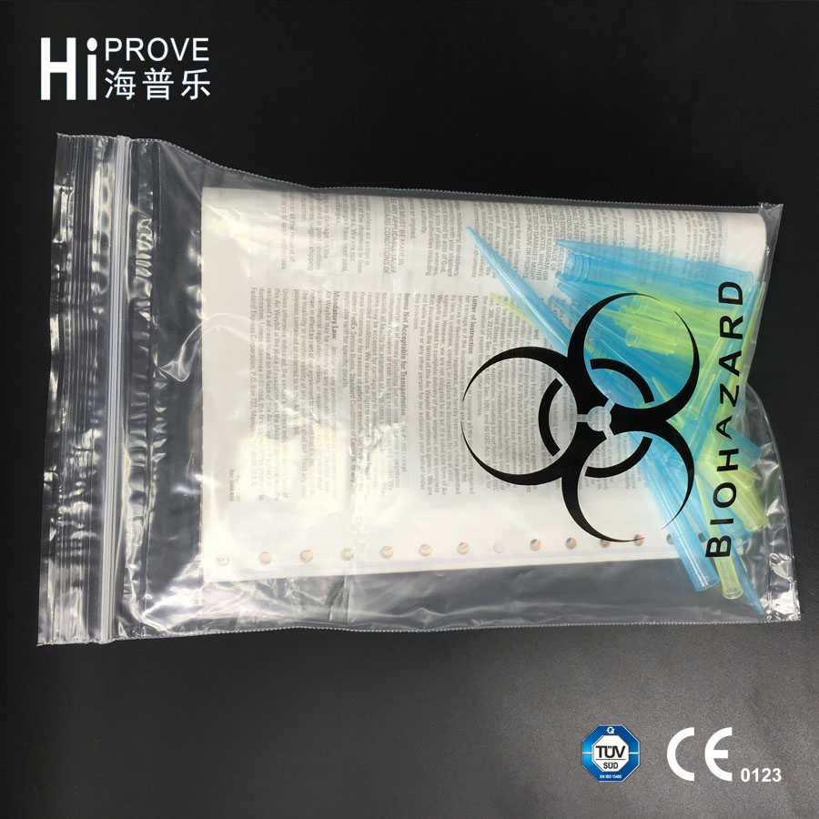 Ht-0729 Various Sizes Biohazard Specimen Transport Bags