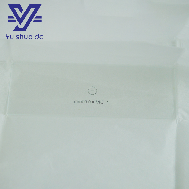 Experimental Data Calibration Ruler, Micrometer Measurement Calibration Ruler Microscope Calibration Slide