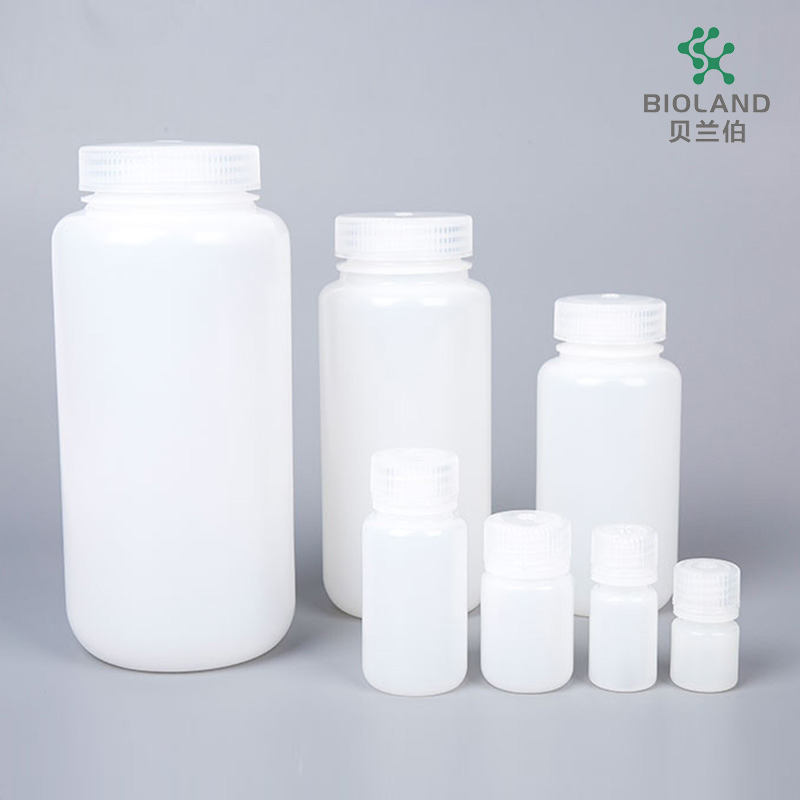 Manufacturer Wholesale 15ml HDPE Reagent Bottle Clear Lab ISO Certified Wide-Mouth OEM Customizable for Lab