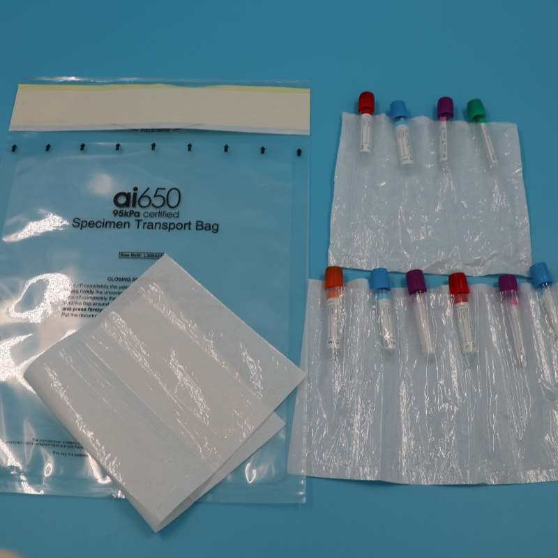 Biohazard Safety Bags for 95kpa Specimen Transportation