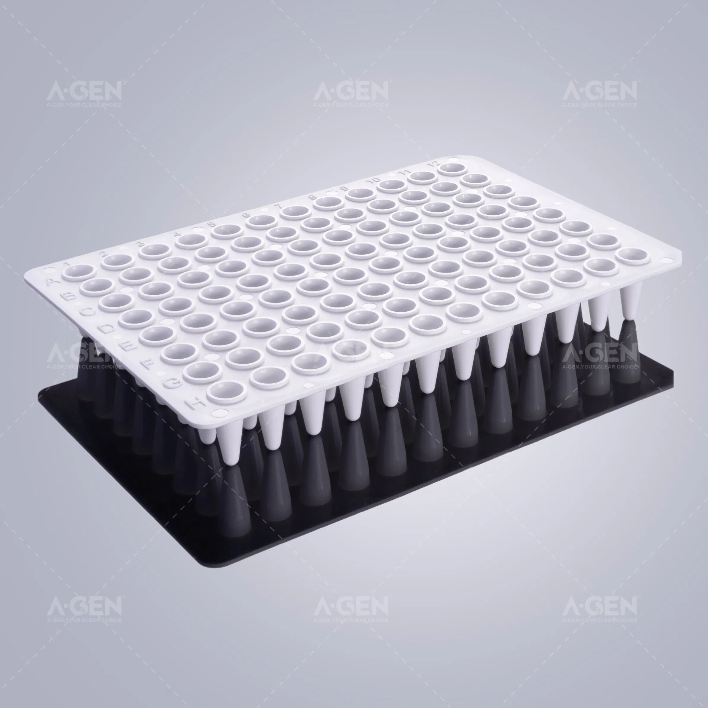 Lab Supplies Universal White No-Skirt 0.1ml 96 Well PCR Plate PCR-96-Ln-W
