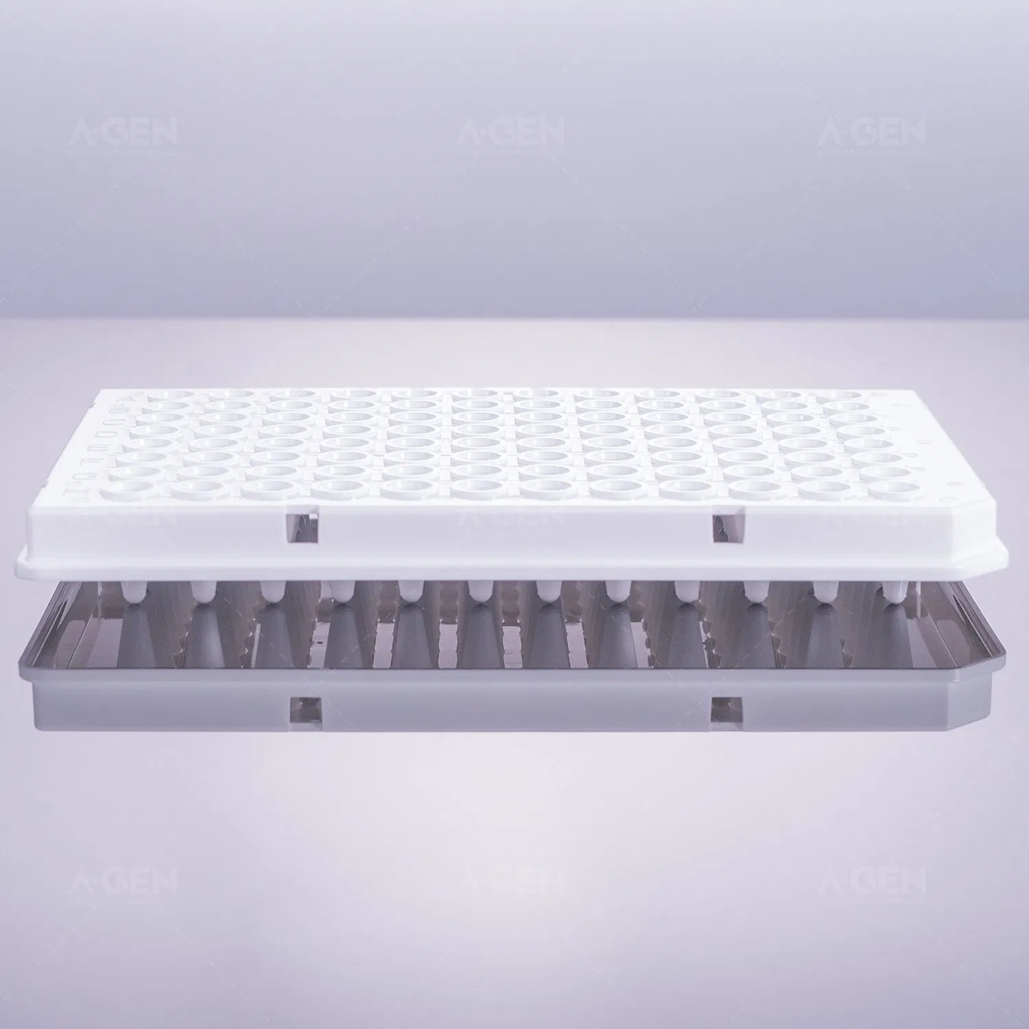 0.1ml PCR Plate with Semi-Skirt Clear Mark