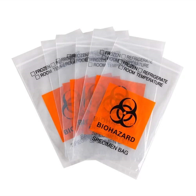 Leakproof 95kpa Biohazard Specimen Pressure Bag for Transporting Samples of Biological Substance 95kpa Specimen Bag