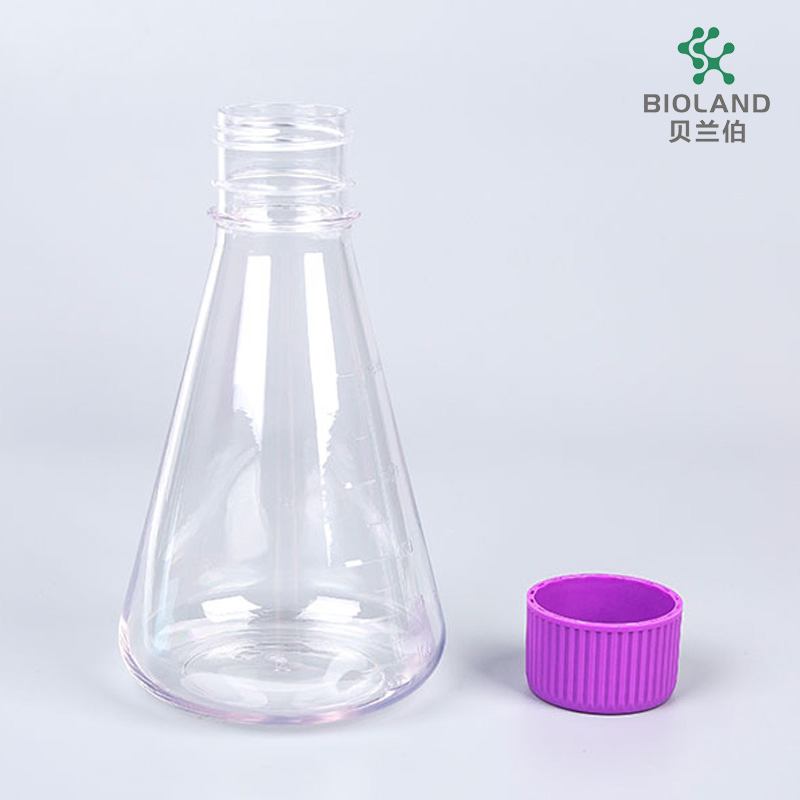 250ml Erlenmeyer Flask Plastic PETG Shake Flask Suspension Cell Culture Flask