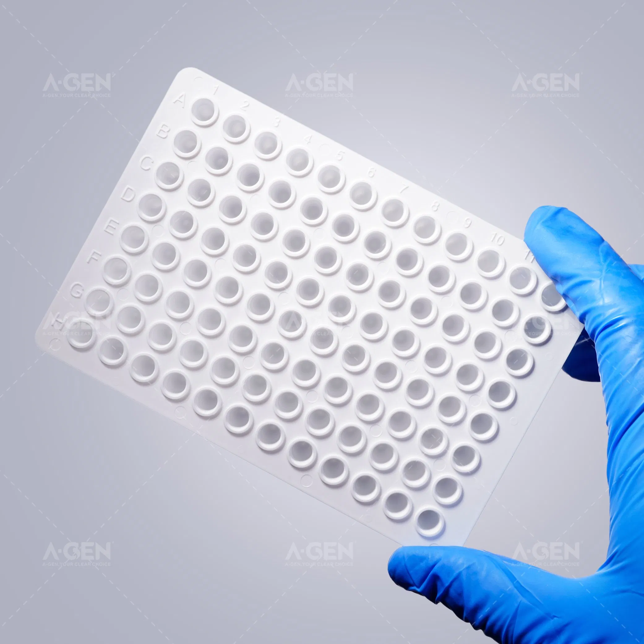 Lab Supplies Universal White No-Skirt 0.1ml 96 Well PCR Plate PCR-96-Ln-W