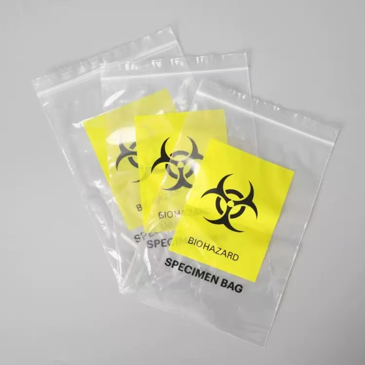 PE Material Thickned Steriled Medical Specimen Bag Collection Bag Biohazard Bag