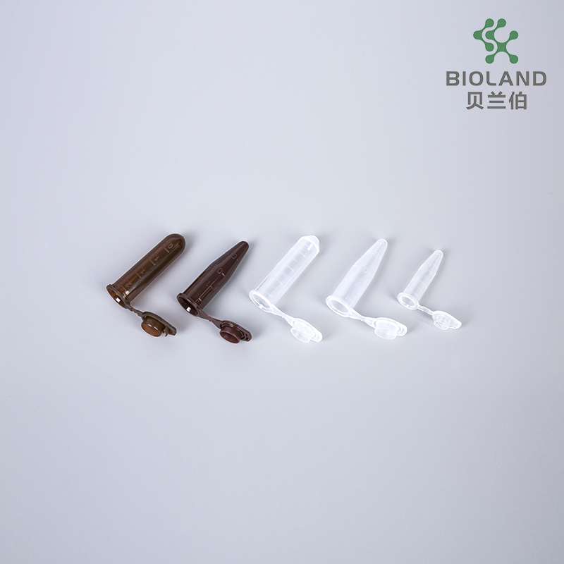 Bioland High Quality Microcentrifuge Tube Low Retention Sterile 1.5ml Natural Amber Laboratory Supplies