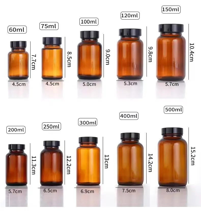 Glass Medicine Bottle