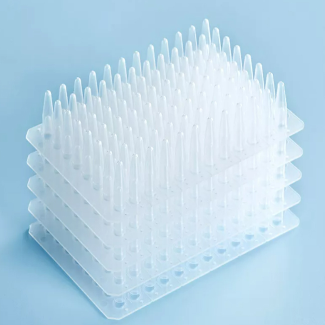0.5ml Microcentrifuge Tubes Clear Graduated PCR Tubes with Caps Graduated Without Leakage