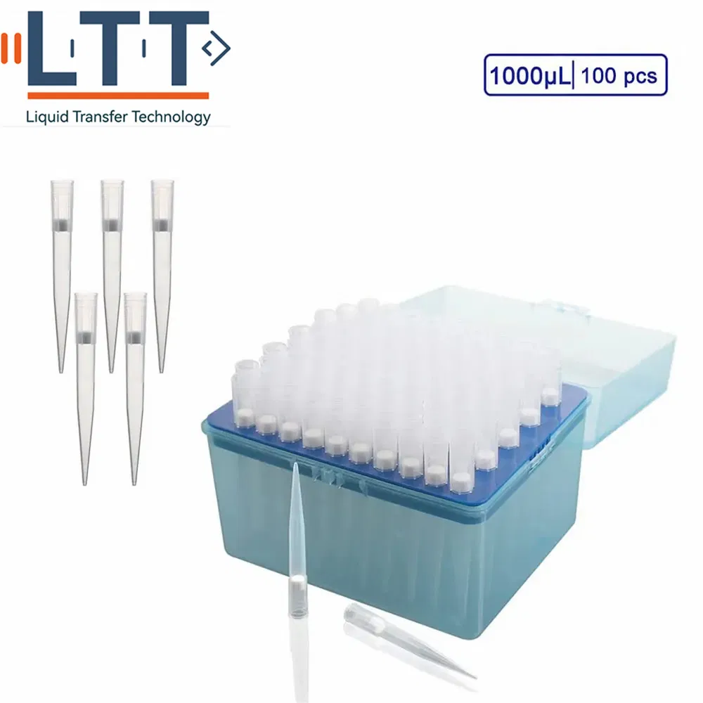 Lab 100 Wells Rack Sterile 10UL 200UL 1000UL Pipette Tips with Filter