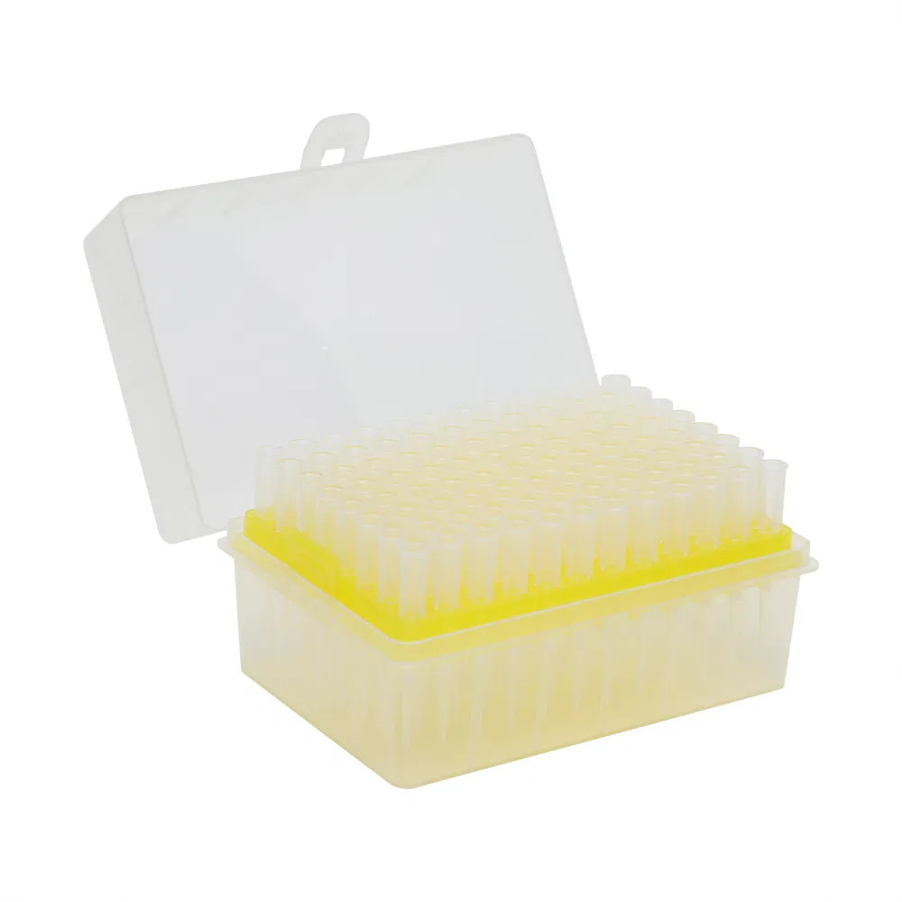 Laboratory Bagged Racked Clear Yellow Blue Low Rentation 10UL-1000UL Filtered Pipette Tip with Filter