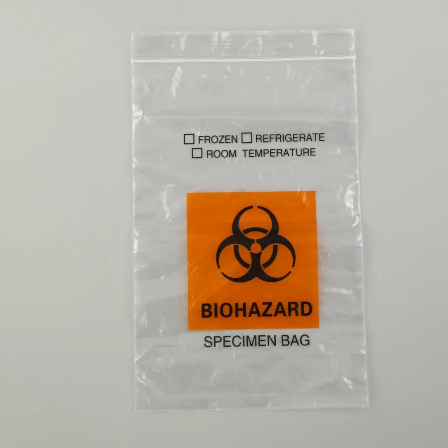 95kpa Zip Lock Specimen Biohazard Bag
