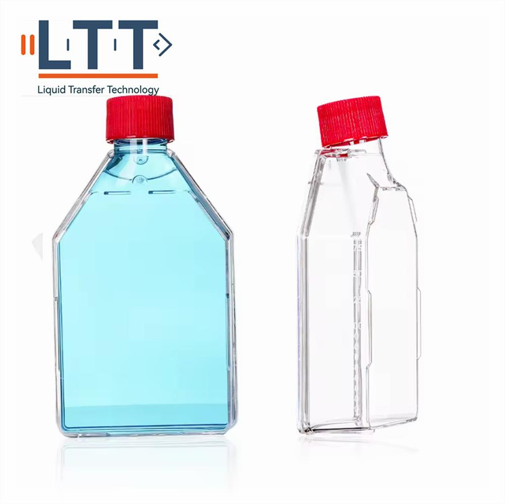 Medical Science Cell Tissue Culture Bottle Flask 250ml Plastic Sterile Cell Culture Flask