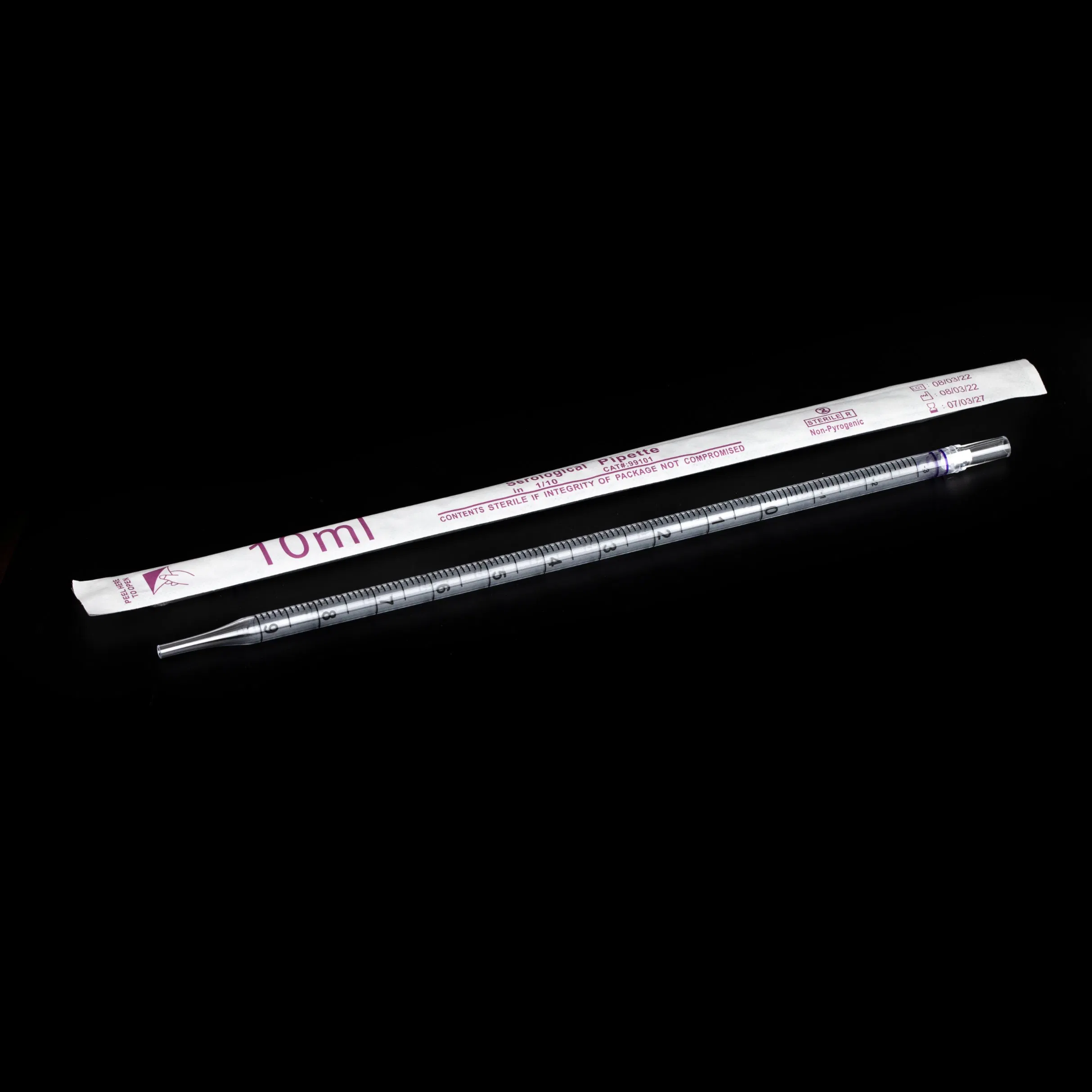 10ml Sterile Serological Pipette Dnase/Rnase Free for Laboratory Research Use