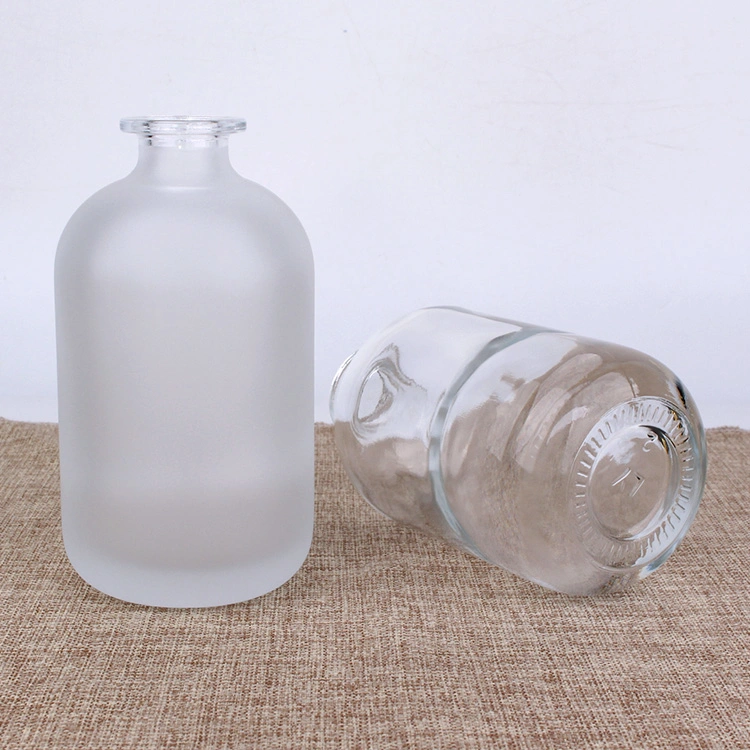 250ml Round Frosted Reagent Glass Bottle with T-Top Synthetic Cork