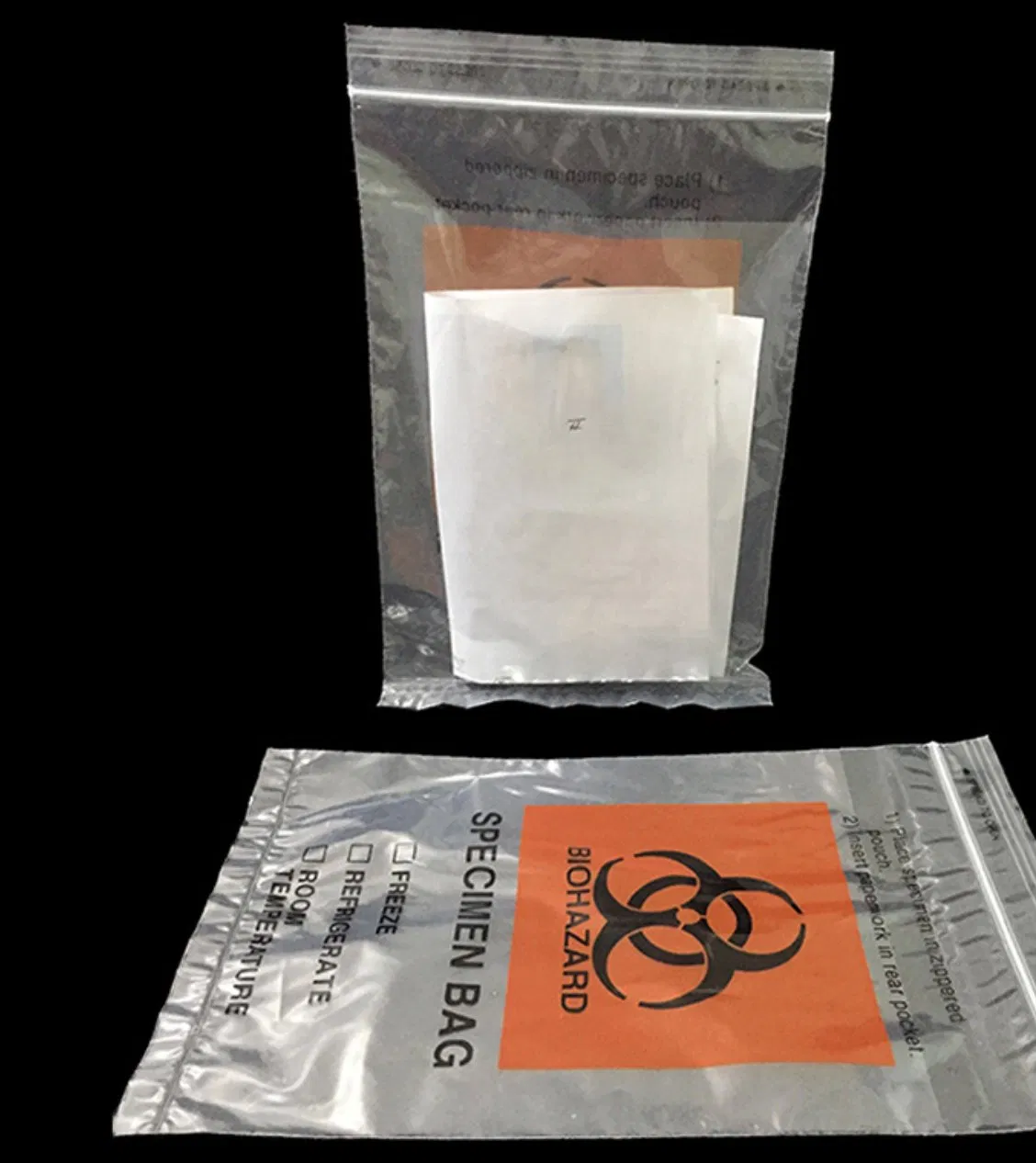 Wholesale Medical Disposable Waste Bags Plastic Autoclavable Biohazard Bag Specimen Bags