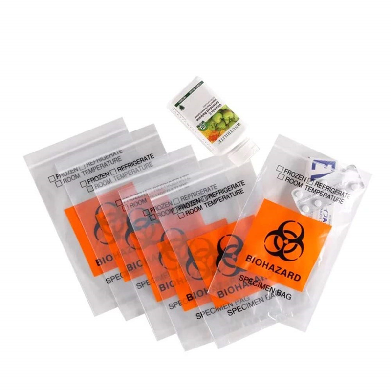 Leakproof 95kpa Biohazard Specimen Pressure Bag for Transporting Samples of Biological Substance 95kpa Specimen Bag