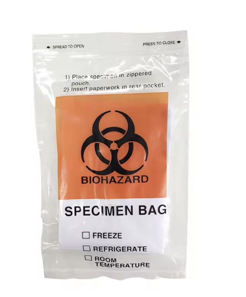 Wholesale Medical Disposable Waste Bags Plastic Autoclavable Biohazard Bag Specimen Bags