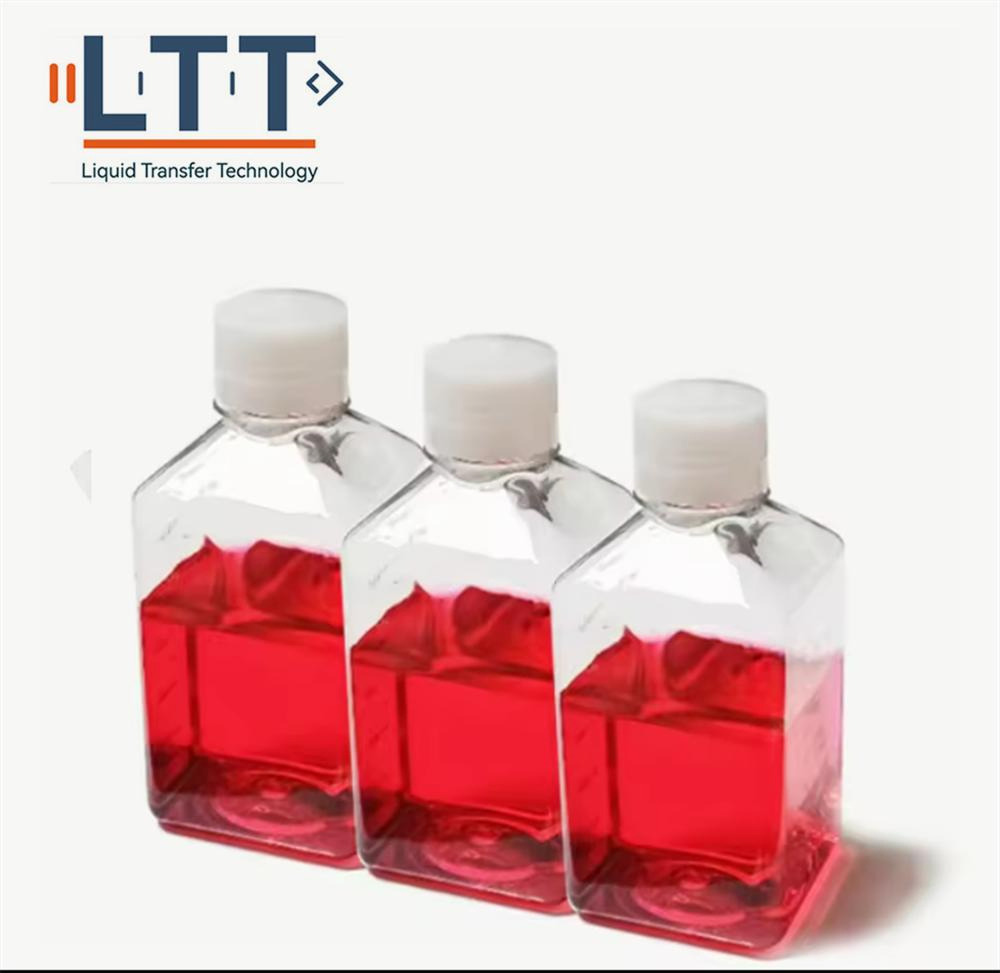 Lab Equipments Plastic Oval Flask 30ml Square Pet Plastic Sterile Reagent Bottle 50ml 60ml 125ml 250ml