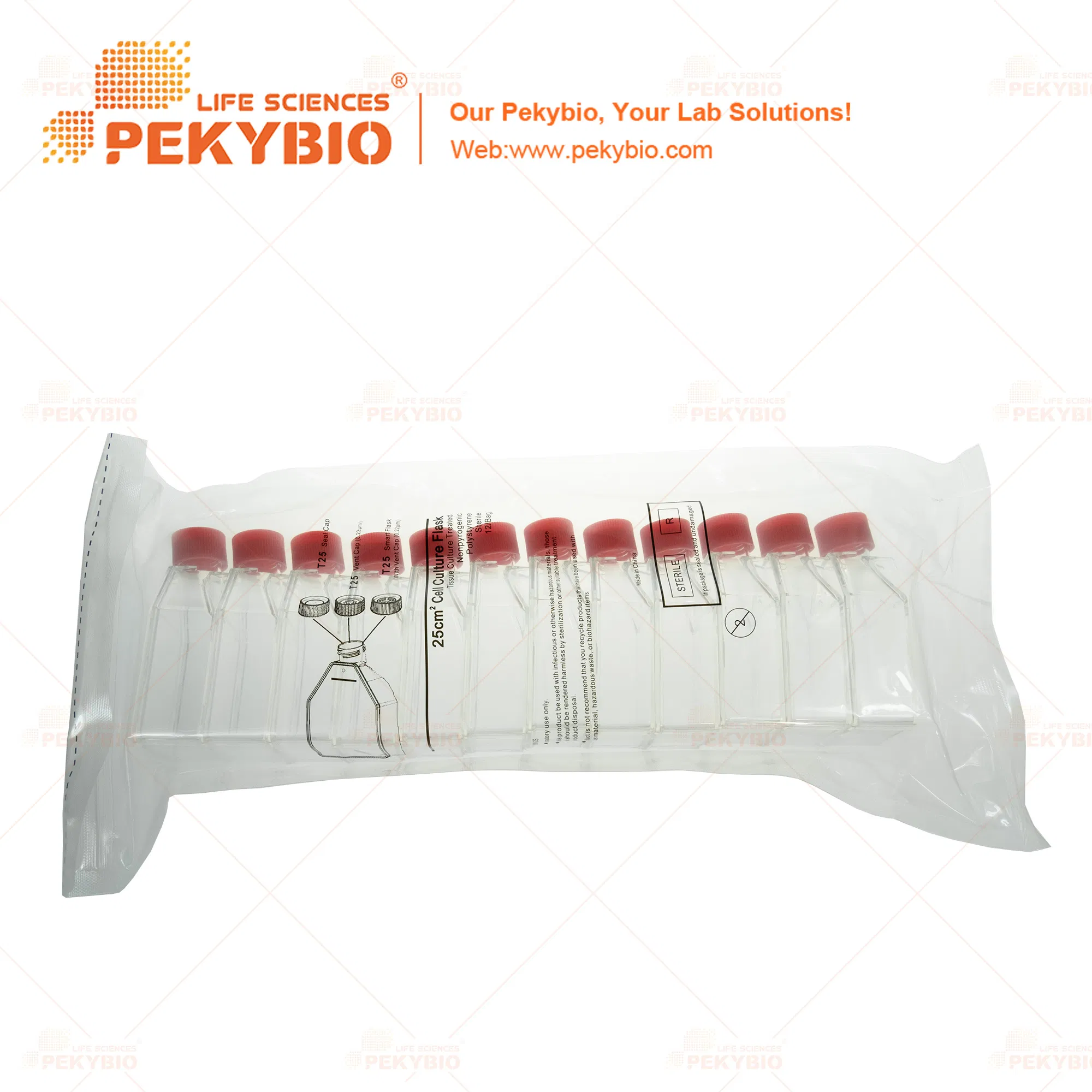 Premium Individual Cell Culture Flask for Lab Research and Test