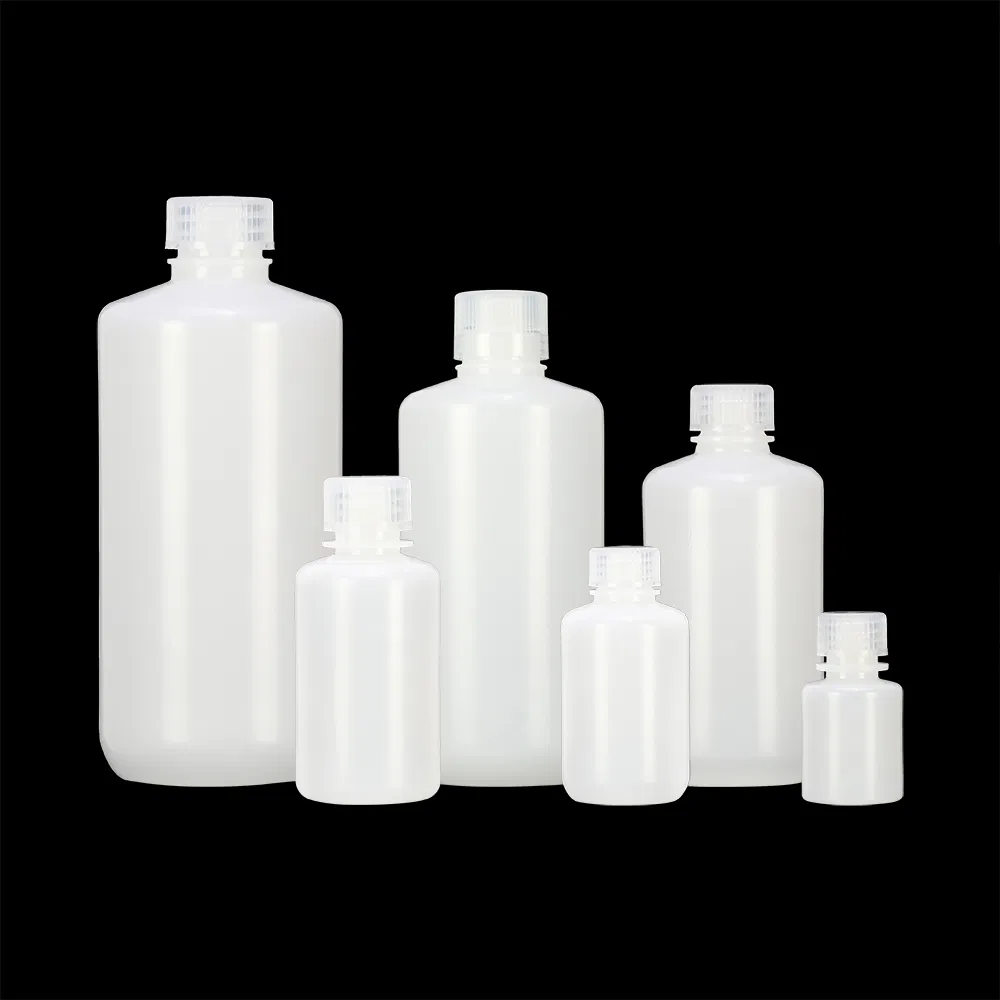 Sterile PP Transparent 1000ml Wide Mouth and Narrow Mouth Reagent Bottle with Screw Cap