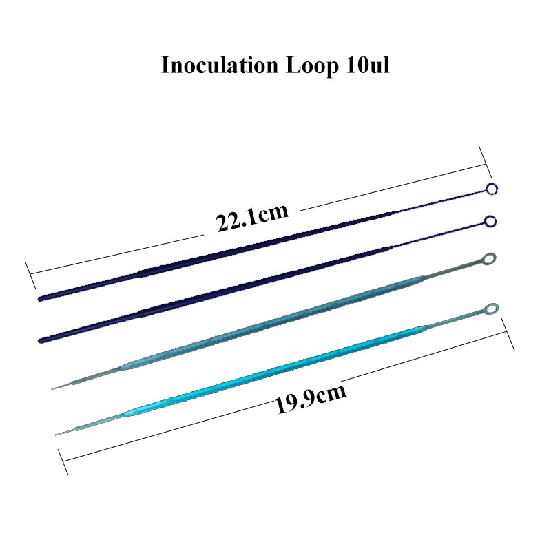 Laboratory Disposable Plastic Sterile 1UL Inoculating Loops 10UL Inoculation Loop Microbiology with Needle