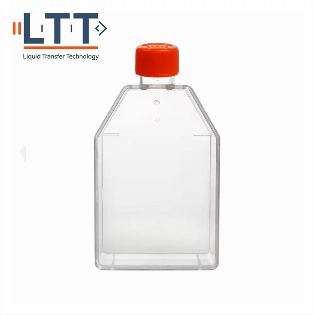 Manufacturer Cell Culture Flask Sealed Cap Breathable Cap No Treated Sterile