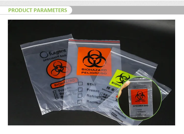 Biohazard Sample Bag Detail