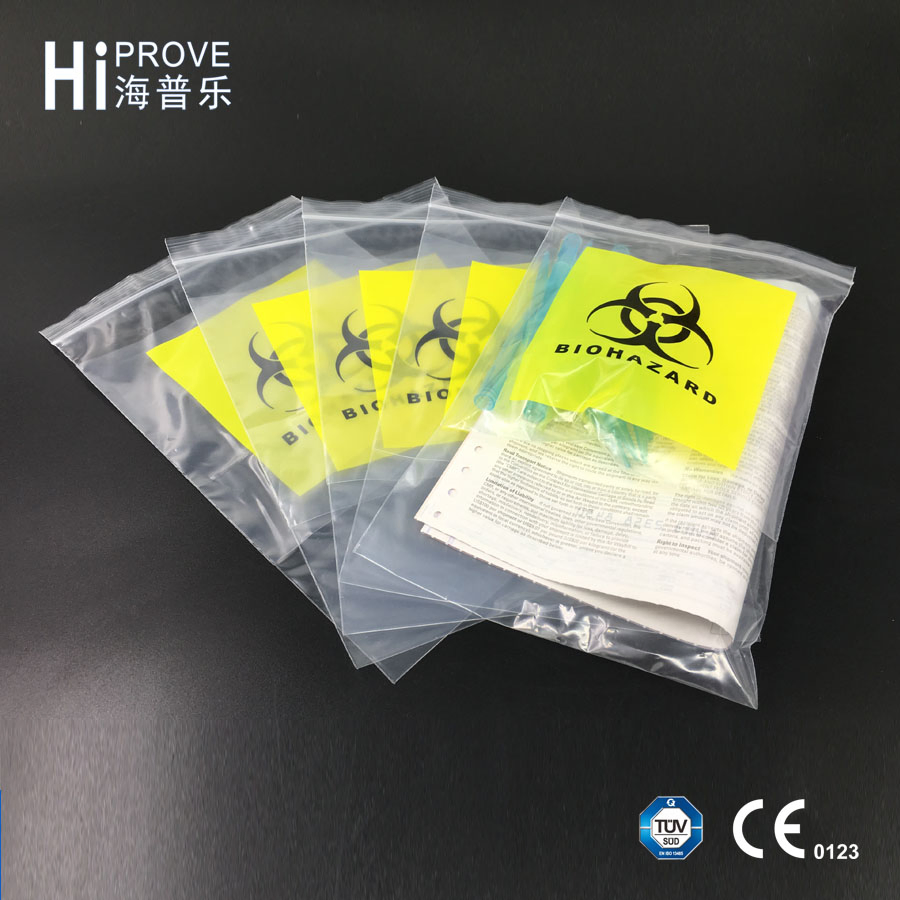 Ht-0729 Various Sizes Biohazard Specimen Transport Bags