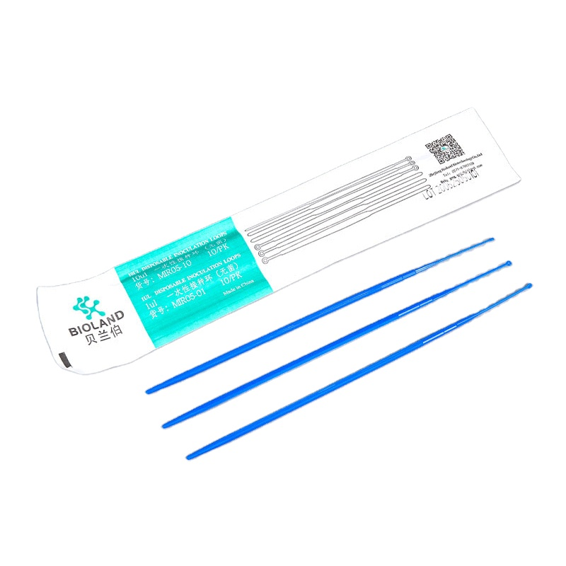 Lab Consumables Laboratory Disposables Sterile Inoculating Loops 1UL Disposable Loop &amp; Needle Blue