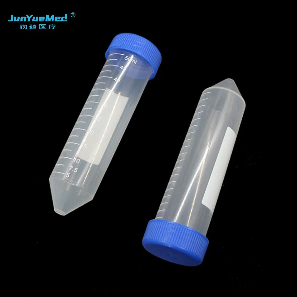 Junyuemed 50ml Blue Cap Orange Cap Centrifuge Tube