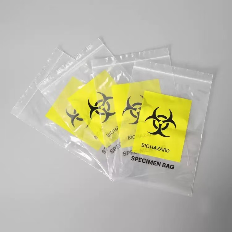 PE Material Thickned Steriled Medical Specimen Bag Collection Bag Biohazard Bag