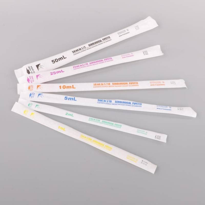 Disposable Sterile 1ml 2ml 5ml 10ml 25ml 50ml 100ml Glass Serological Pipettes