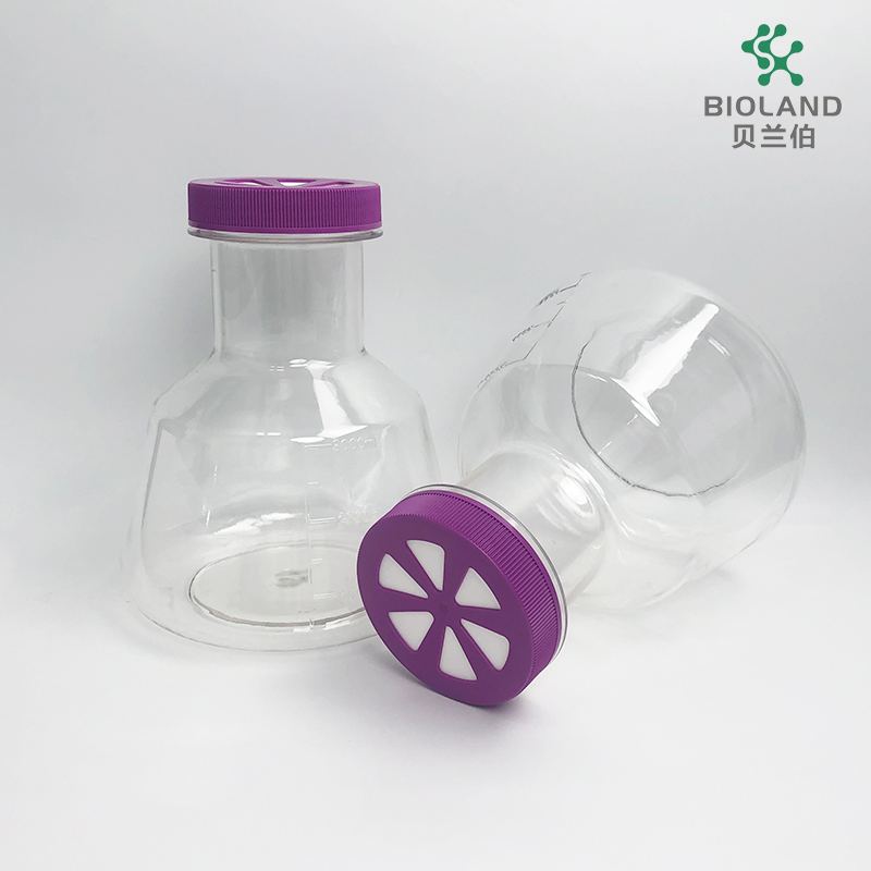 5000ml Erlenmeyer Flask Plastic PETG Flask for Shake Flask Suspension Cell Culture