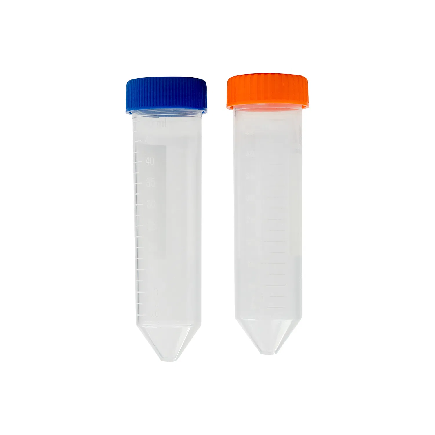 Lab Consumables Conical Bottom 50ml Falcon Centrifuge Tubes with Clear White Graduation