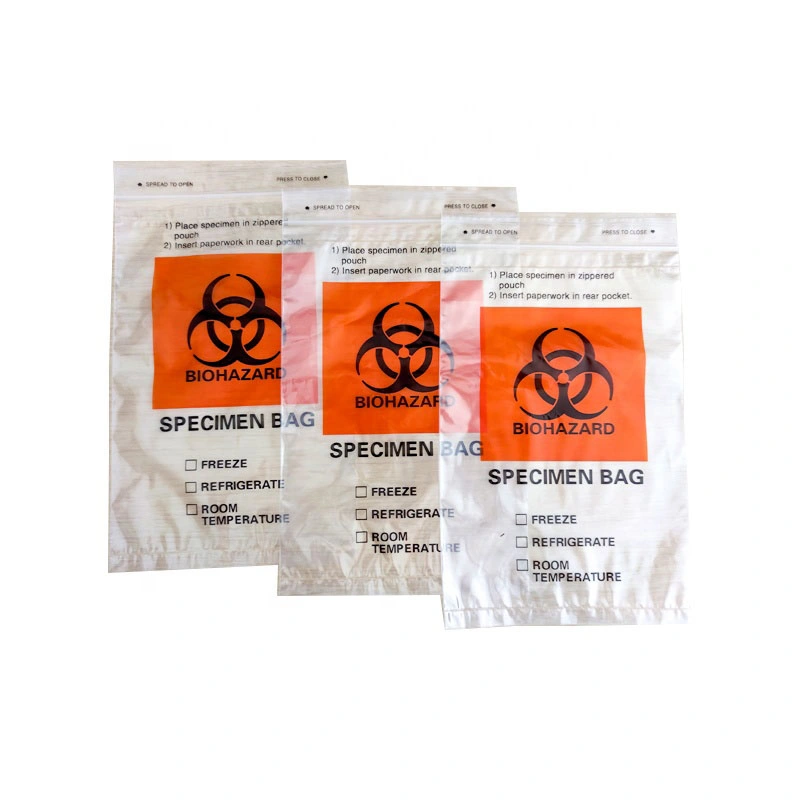 Specimen 100% LDPE Biohazard Plastic Bag