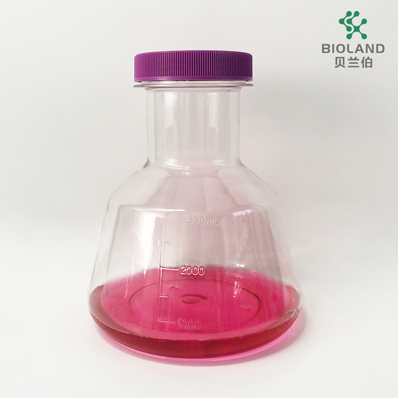 5000ml Erlenmeyer Flask Plastic PETG Flask for Shake Flask Suspension Cell Culture