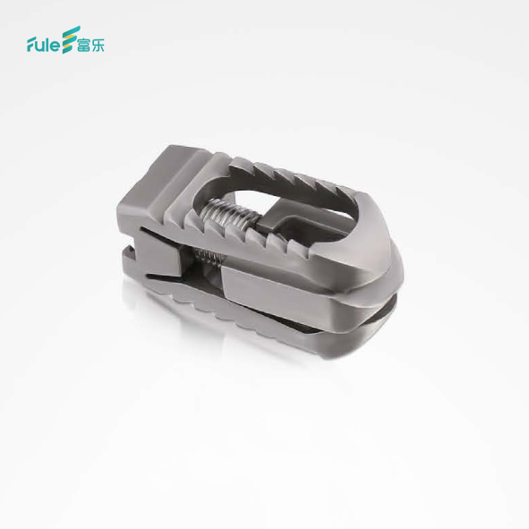 China Manufacturer Fule Brand CE Certified Titanium/PEEK Expandable Forepart Posterior Interbody Fusion Cage Medical Implant 5+
