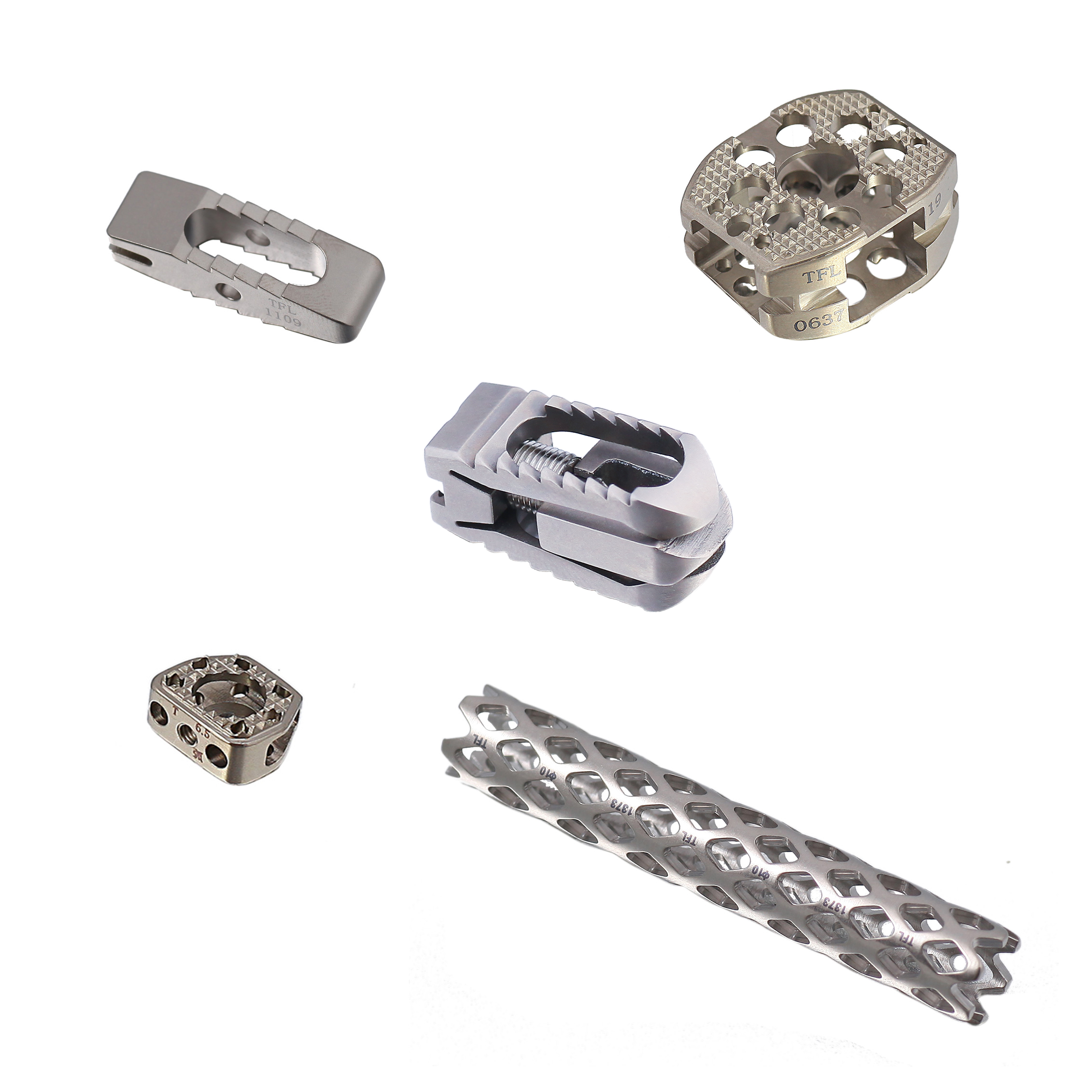 Customization Orthopedic Surgical Spine Implants Interbody Fusion Cage System Titanium Medical Cage CE Certified Class III More