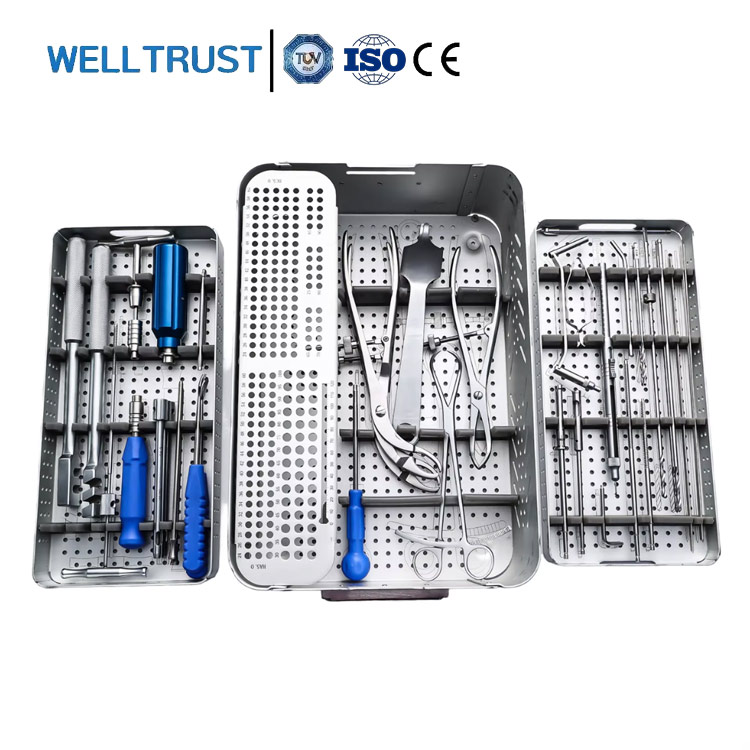 Professional Manual Orthopedic Fixation Surgery Trauma Small Fragment Instrument Kit Compliance for Upper Limb Locking Plate